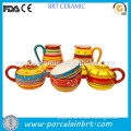 Hand made tableware colorful ceramic water pot
